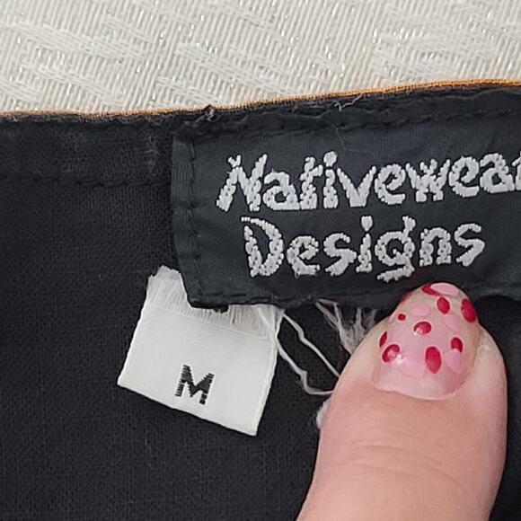 Nativewear Designs Vintage Patchwork ladies shacket orange medium Indie Hippie - Picture 7 of 7